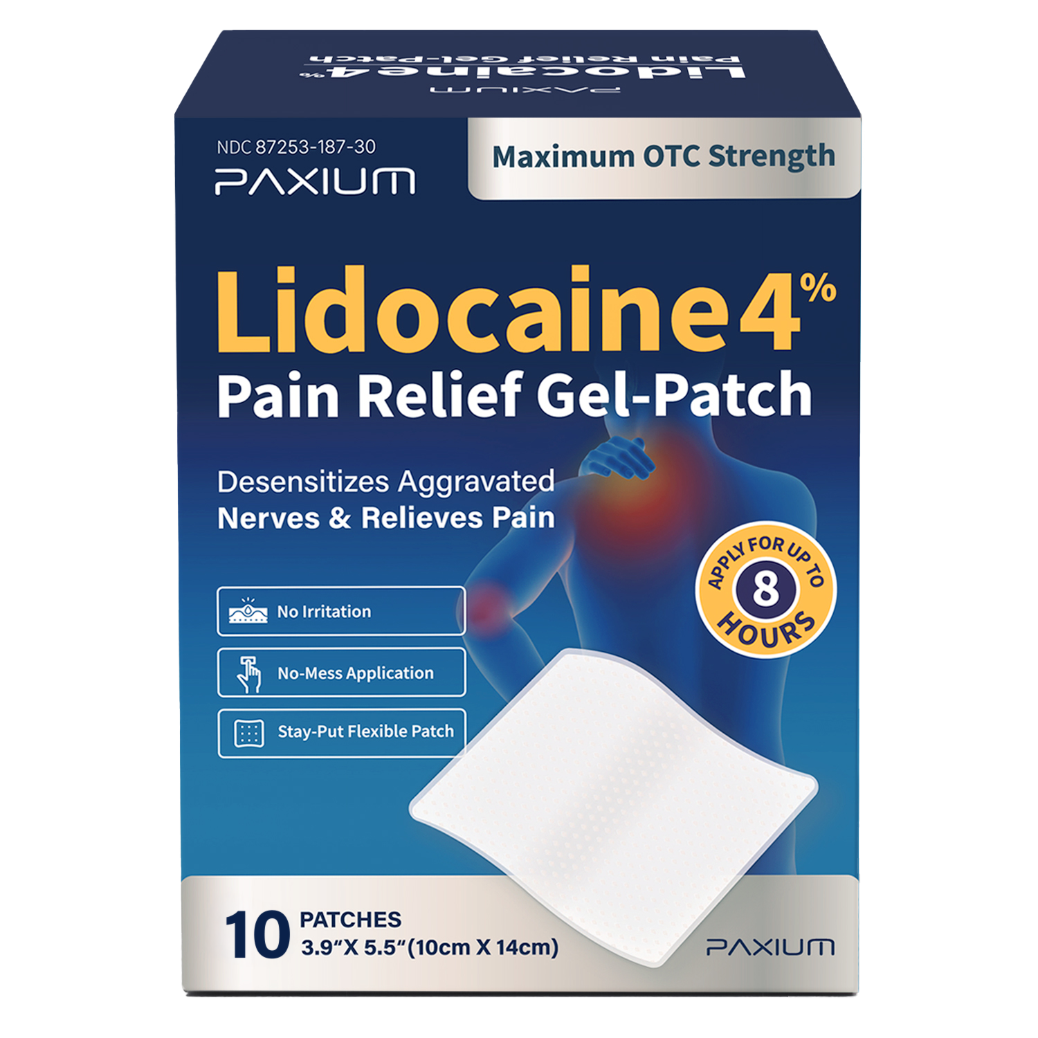 Lidocaine Pain Relief Patch Starter Pack (10 Count)